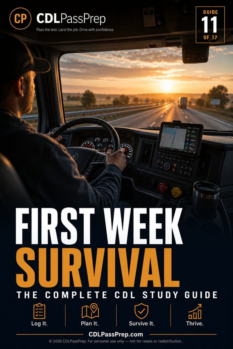 First Week Survival — CDLPassPrep guide 11 of 17 cover