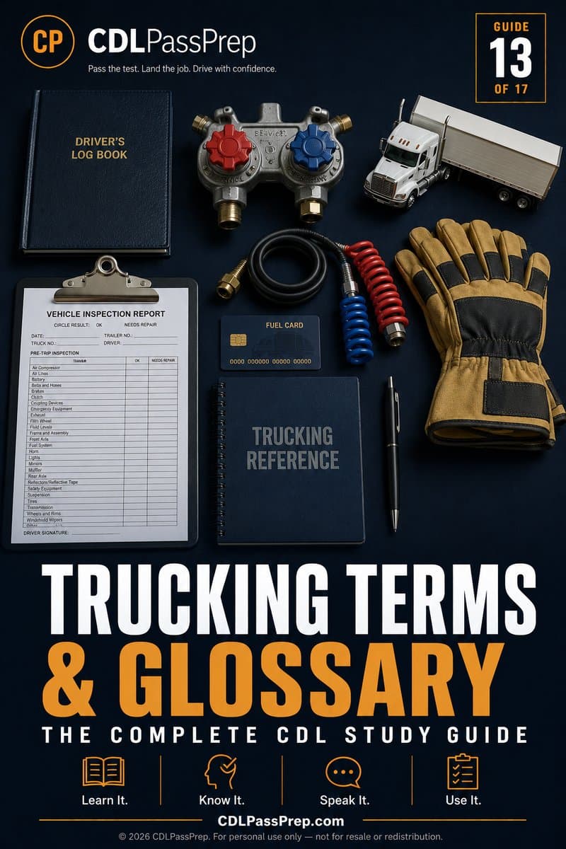 Trucking Glossary — CDLPassPrep guide 13 of 17 cover