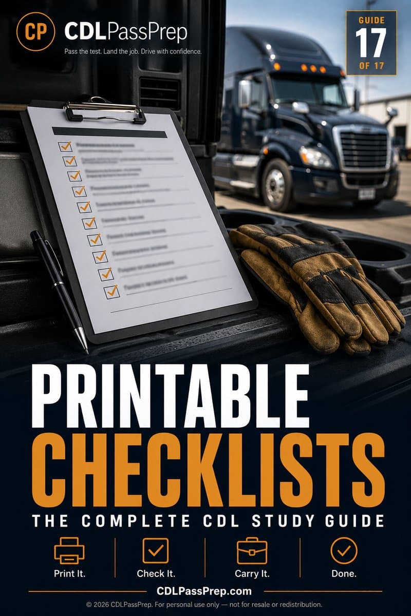 Printable Checklists — CDLPassPrep guide 17 of 17 cover